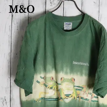 00s M&O 멕시코제 청개구리 파충류 애니멀 티셔츠