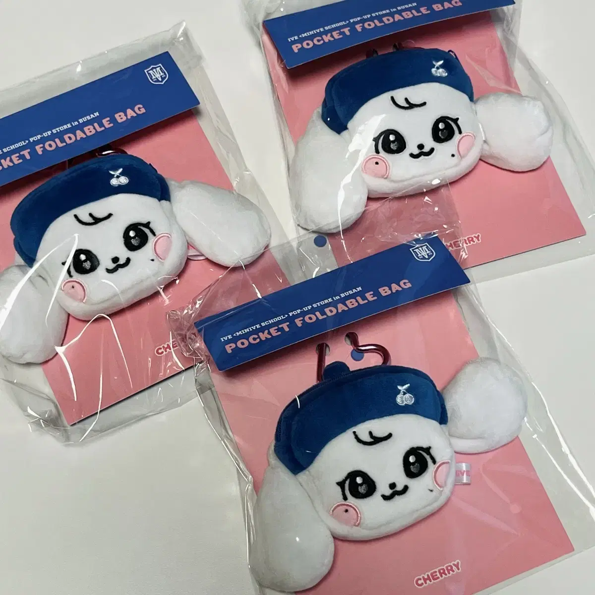 【釜山限定】MINIVE リズ　エコバッグ I'M minive Pop-up Busan Limited MD Cherry Bulk + 70,000 KRW