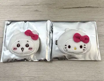 치이카와 산리오 콜라보 시크릿 헤어 클립 키티 치이카와