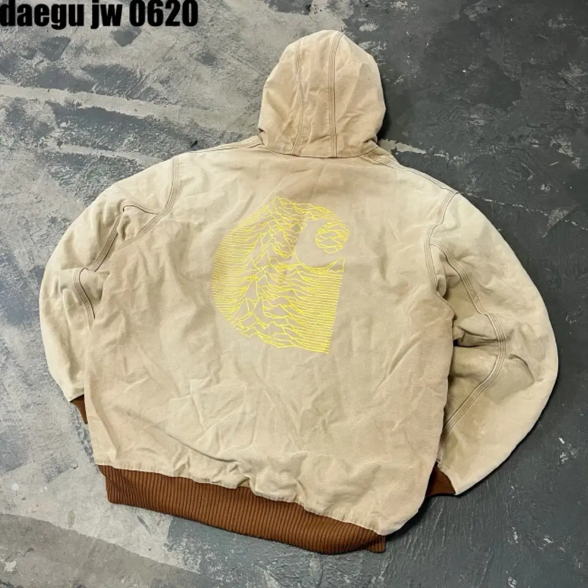 2XL 칼하트 j130 베이지 액티브 자켓