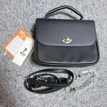 WEGO 블랙 검정 미라클 체인 이타 숄더 이타백