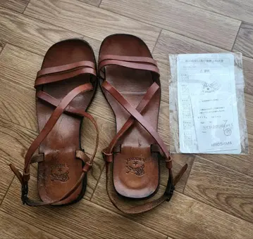 정품 일비종떼 가죽 샌들