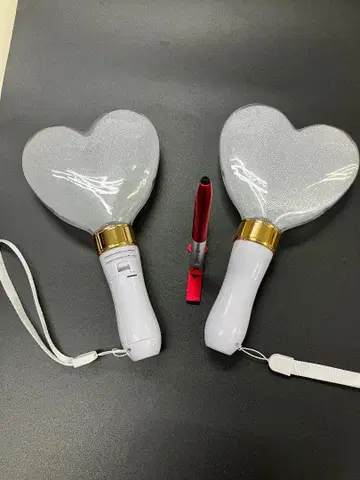 하트 펜라이트 2개 스마트폰 홀더 포함