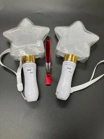 별 모양 펜라이트 2개 스마트폰 홀더 포함