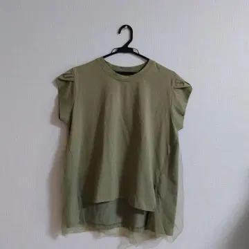 piacere 튜닉 백 부분 튤 레이스