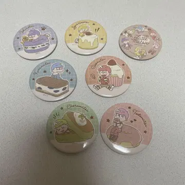 오소마츠 6쌍둥이 라떼 마츠 라떼 패턴 캔뱃지 묶음 판매