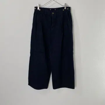 nest Robe 다크 블루 와이드 레그 데님