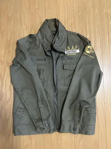 S.A.F 블랙 프로젝트 밀리터리 자켓