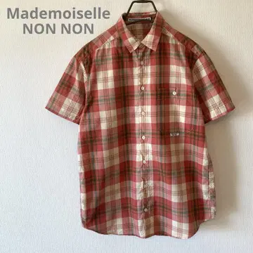 Mademoiselle NON NON 반팔 체크 셔츠