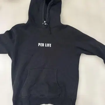 PER LIFE 후드티 블랙