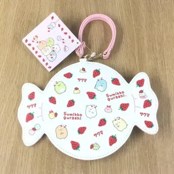 스미코구라시 사쿠마 딸기 밀크 캔디 다이 컷 패스 케이스 산엑스