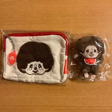 몬치치 사가라 파우치 봉제 인형 배지 몬치치 군