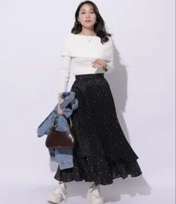 아푸와이저 리셰 아지메 티어드 플리츠 스커트 S 사이즈
