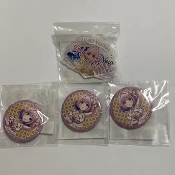 프로듀스 캔뱃지 배지 유메리아무 happy new yell 4개