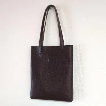 일비종떼 엠보 로고 다크 브라운 토트백