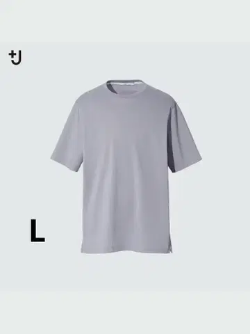 새상품 유니클로 +J 수피마 코튼 릴랙스 핏 크루 T L