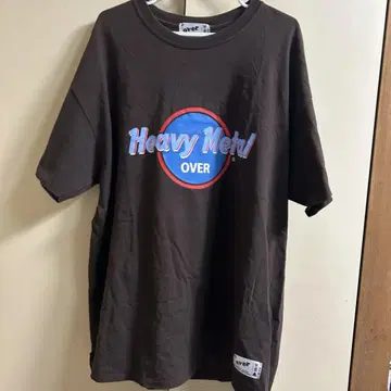 오버프린트 오버프린트 하드 록 헤비메탈 브라운 티셔츠