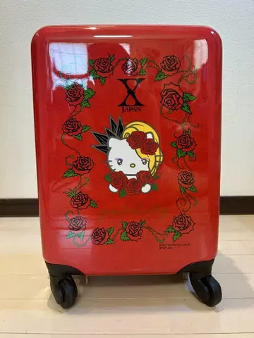 헬로키티와 X Japan 콜라보 캐리어 가방 미니 토트