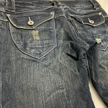 다크 블루 스트레이트 레그 데님