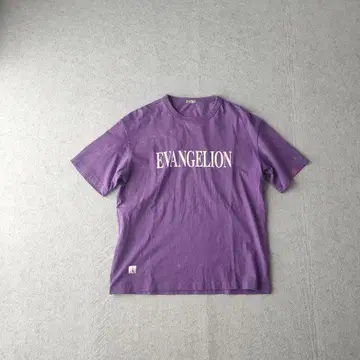 EVANGELION 에반게리온 초호기 티셔츠 퍼플 페이드