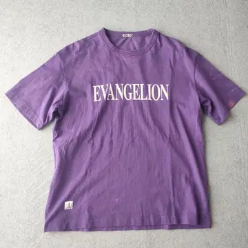 EVANGELION 에반게리온 초호기 티셔츠 퍼플 페이드 f
