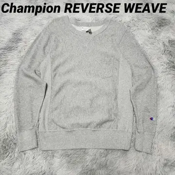챔피온 REVERSE WEAVE 리버스 위브 그레이 가슴 포켓 포함