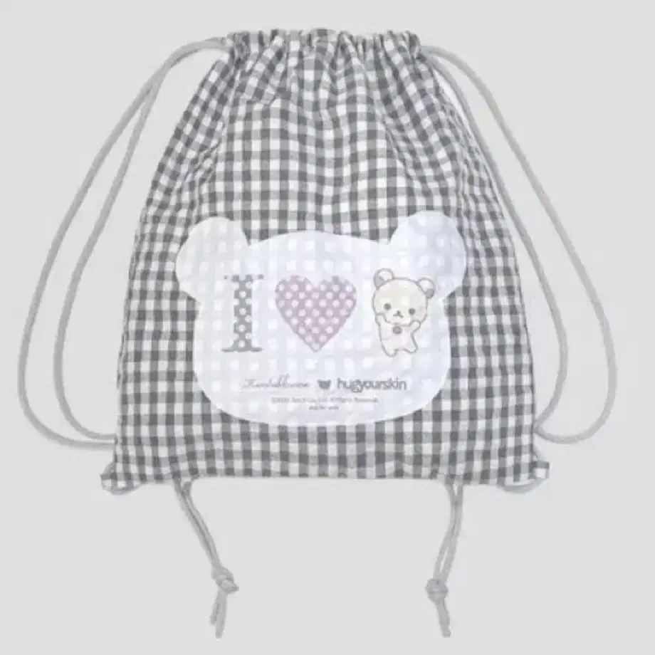 Hug your skin Korilakkuma gym sack backpack sealed #허유스