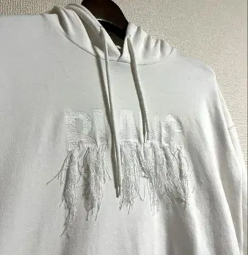 doublet 더블렛 16ss BLANC 프린지 후드티