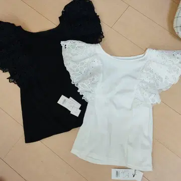 레이스 프릴 티셔츠