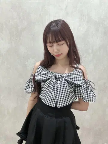 evelyn 빅 리본 TP 체크 에블린