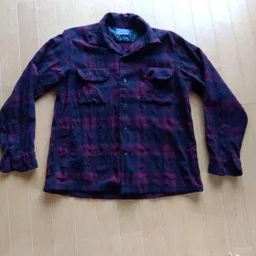 Pendleton 빨검 체크 플란넬 셔츠 M