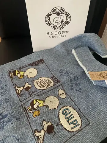 SNOOPY 스누피 마르쉐 데님 백 에코백 쿠라시키 한정판