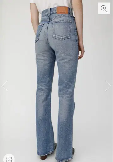 MOUSSY 부츠 컷 데님 라이트 블루
