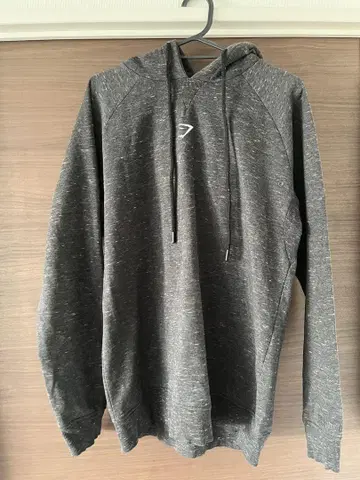 Gymshark 그레이/핑크 마르 후드 부착 트레이닝복