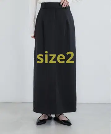 crewre 크루레 25SS 백턱 내로우 스커트 블랙