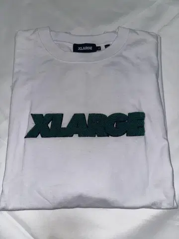 신상품! XLARGE 자수 모코모코 로고 티셔츠 XL 화이트