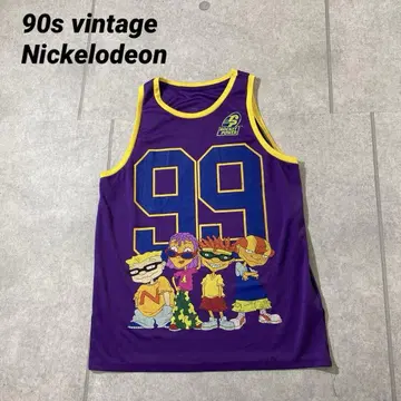 90년대 빈티지 Nickelodeon 니켈로디언 탱크탑 퍼플 M
