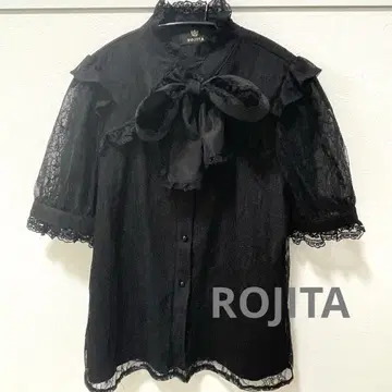 ROJITA 걸리시 블라우스 빅 리본