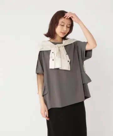 스튜디오 클립 백 프릴 풀오버