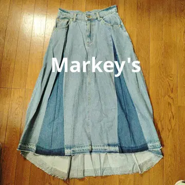 Markey's 데님 롱 스커트