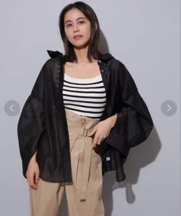 Mystrada 슬릿 시어 셔츠