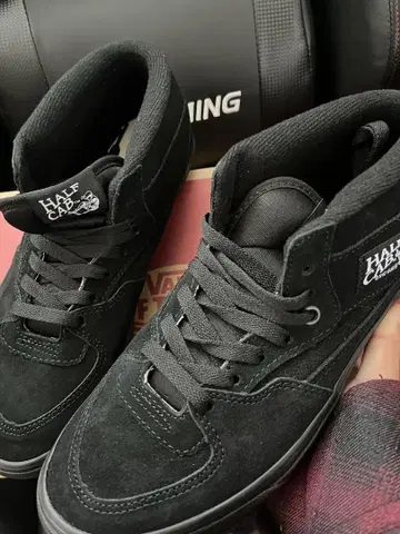 VANS HALF CAB 하프 캡 블랙 블랙 검정 검정 black