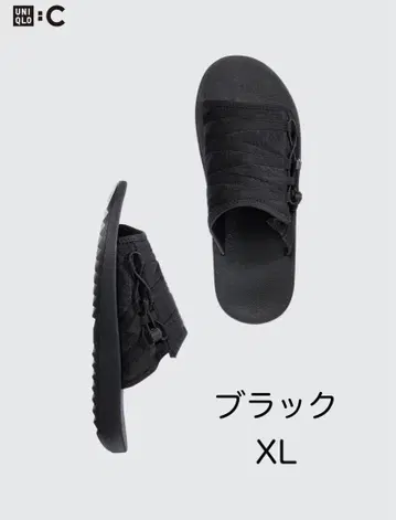 유니클로 C 슬라이드 샌들 블랙 XL