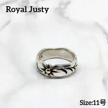Royal Justy/태양 리프/실버 925 반지/익명 배송/무료 배송