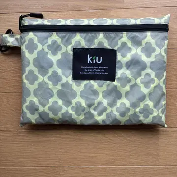 [미사용품] kiu 레인 판초 후드 부착 프리 사이즈