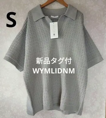 새상품 WYMLIDNM TUCK SKIPPER KNIT POLO S