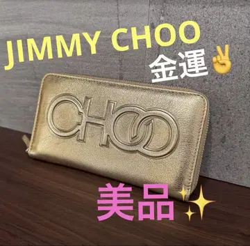 JIMMY CHOO 골드 장지갑