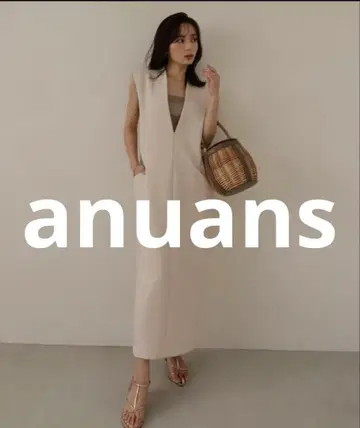 거의 미사용 anuans 살로펫 스커트 MEDIUM 화이트