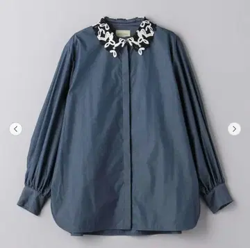 새상품 UNITEDARROWS 레이디 레이스 칼라 2WAY 블라우스