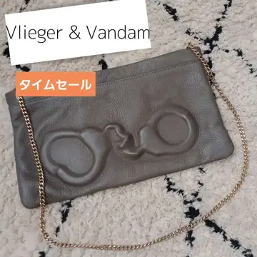 Vlieger & Vandam 그레이 클러치 백
